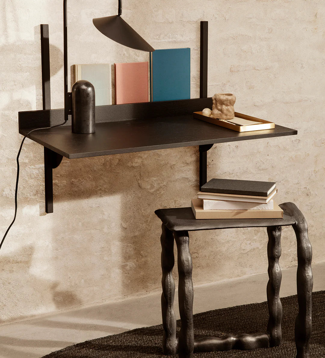 sector - desk black ash 