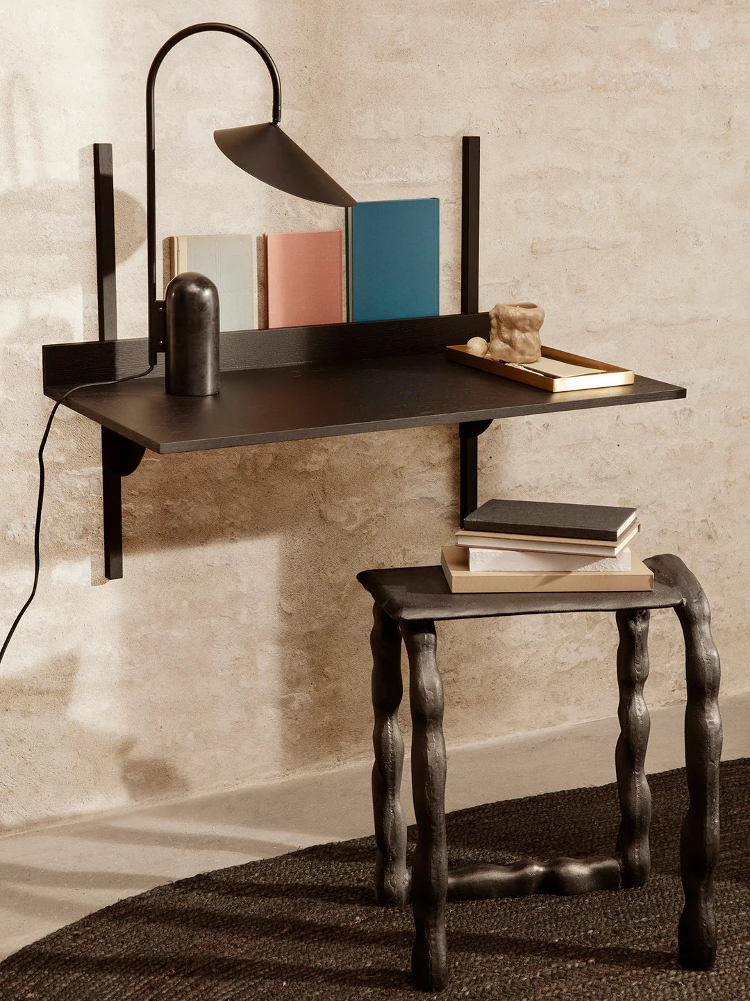 sector - desk black ash 