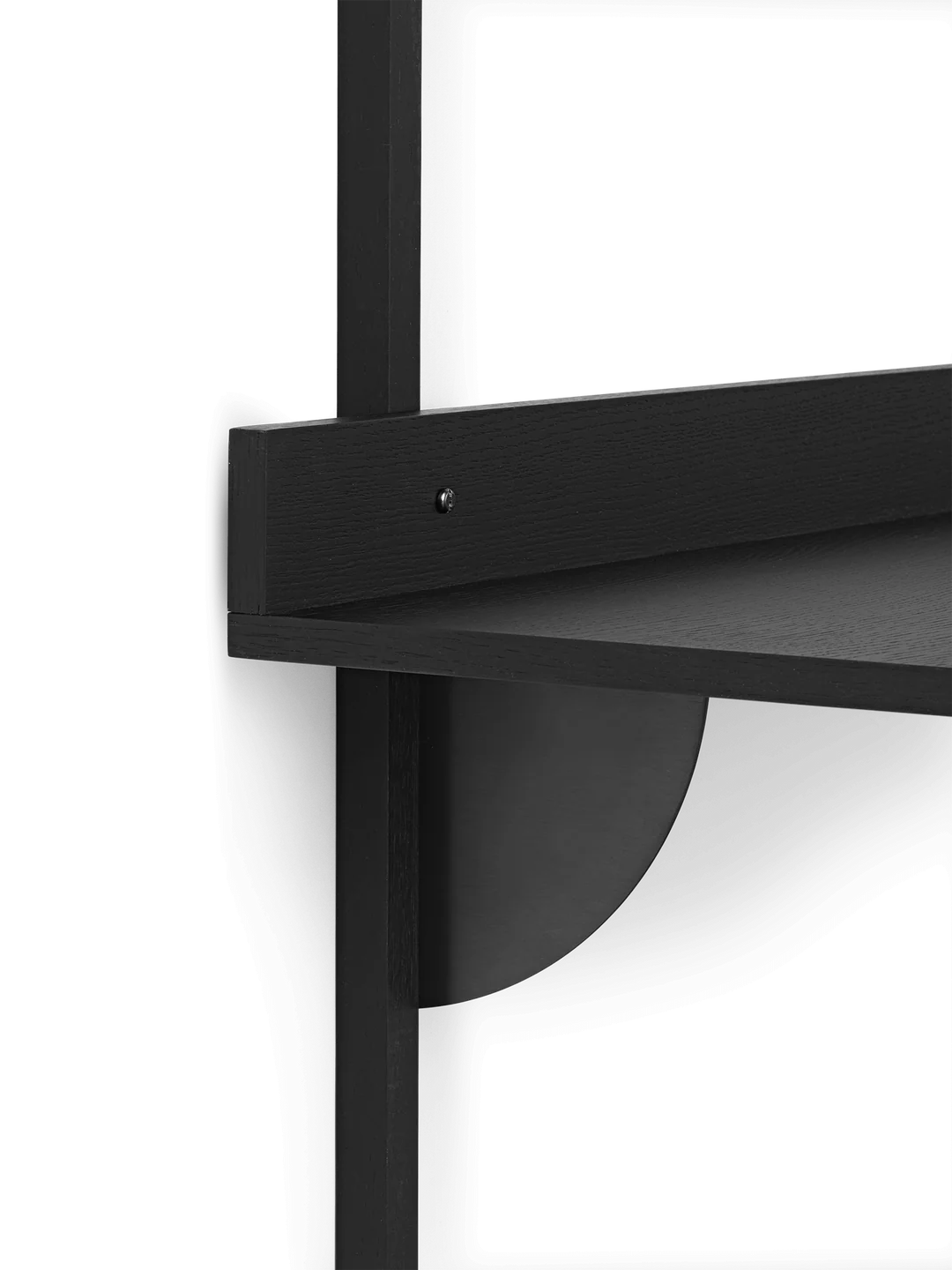 sector - desk black ash 