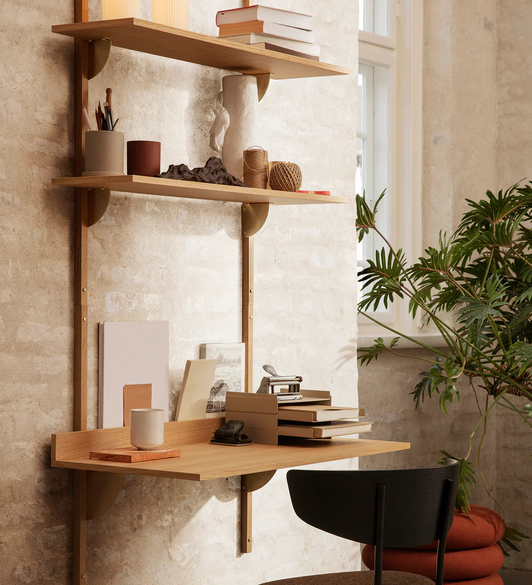 sector - desk oak 
