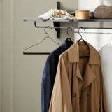 sector - rack shelf black ash