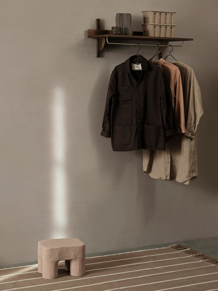 sector - rack shelf smoked oak