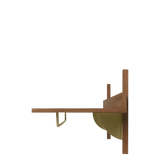 sector - rack shelf smoked oak
