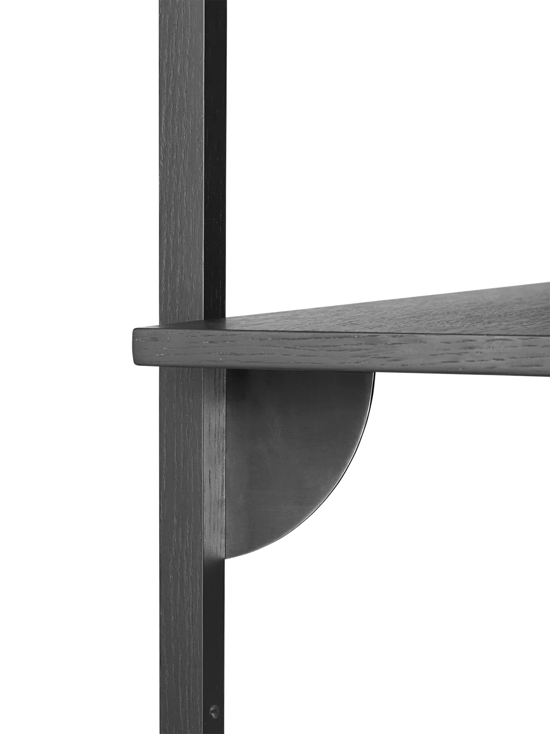 sector - shelf single black ash