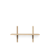 sector shelf single - oak