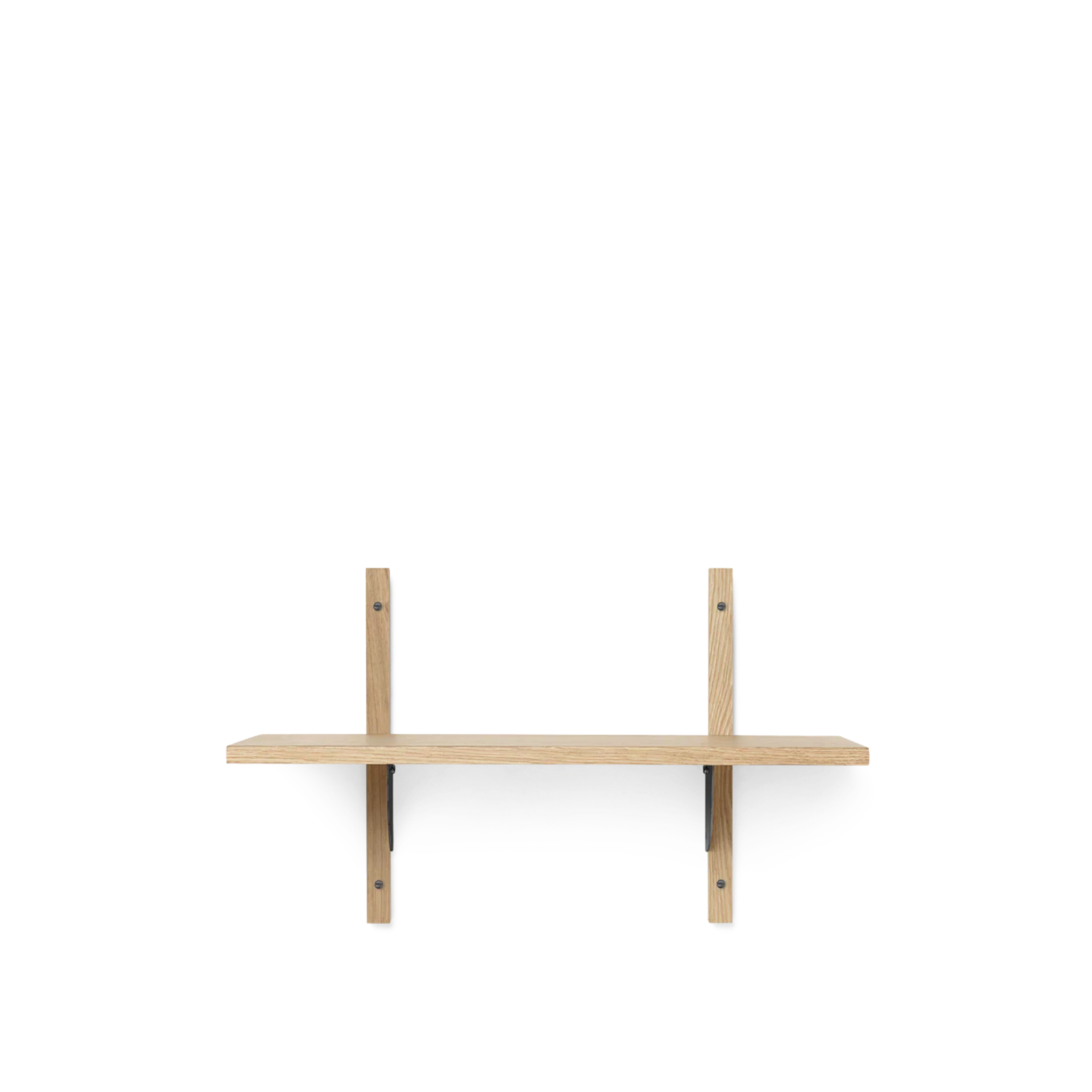 sector shelf single - oak