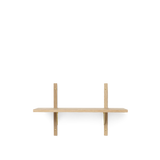 sector shelf single - oak