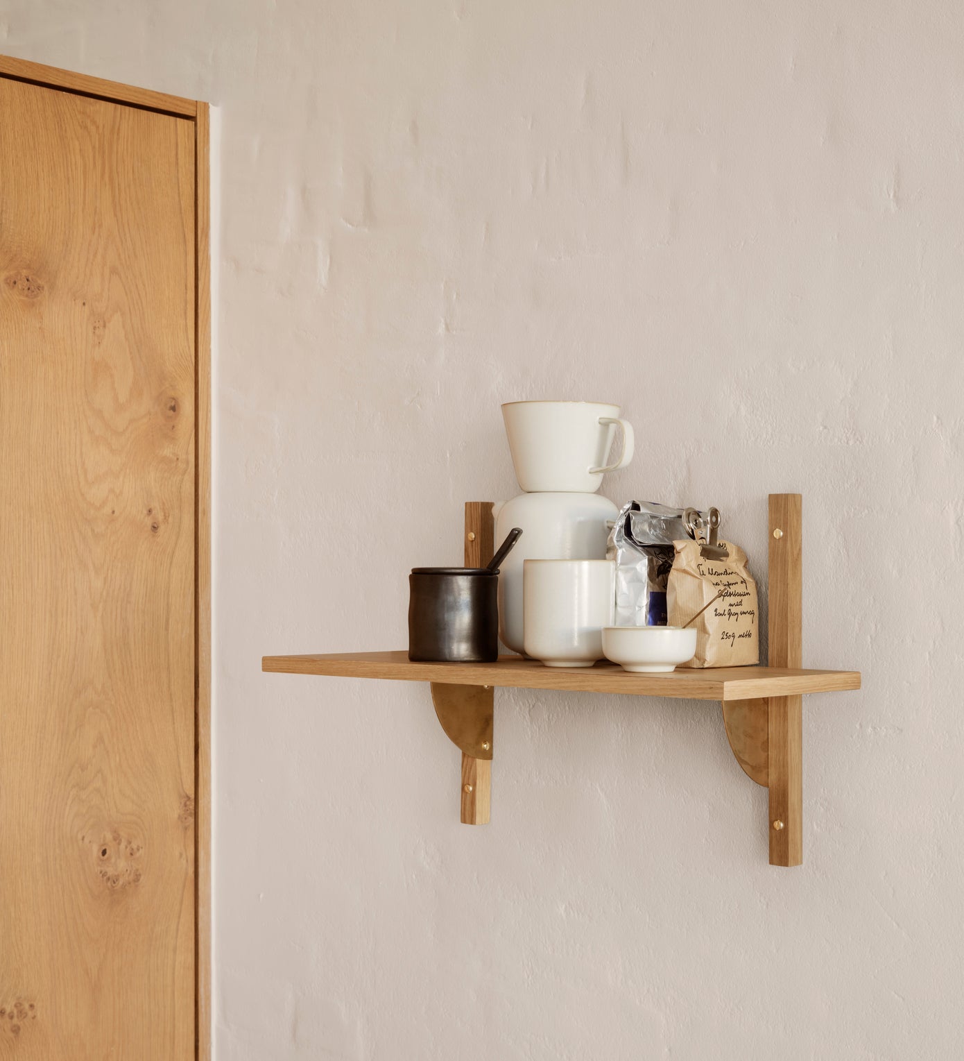 sector - shelf single oak