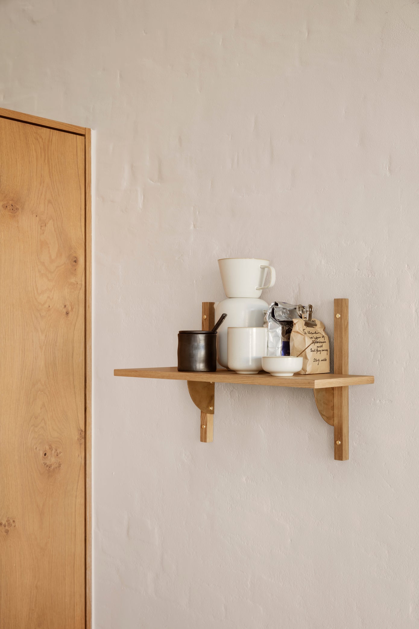 sector - shelf single oak