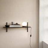 sector - shelf single black ash
