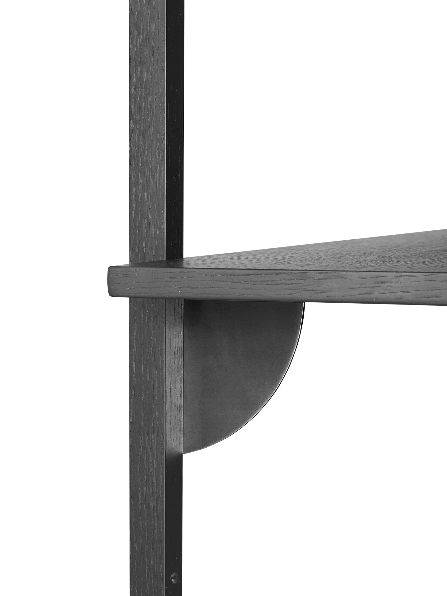 sector - shelf single black ash