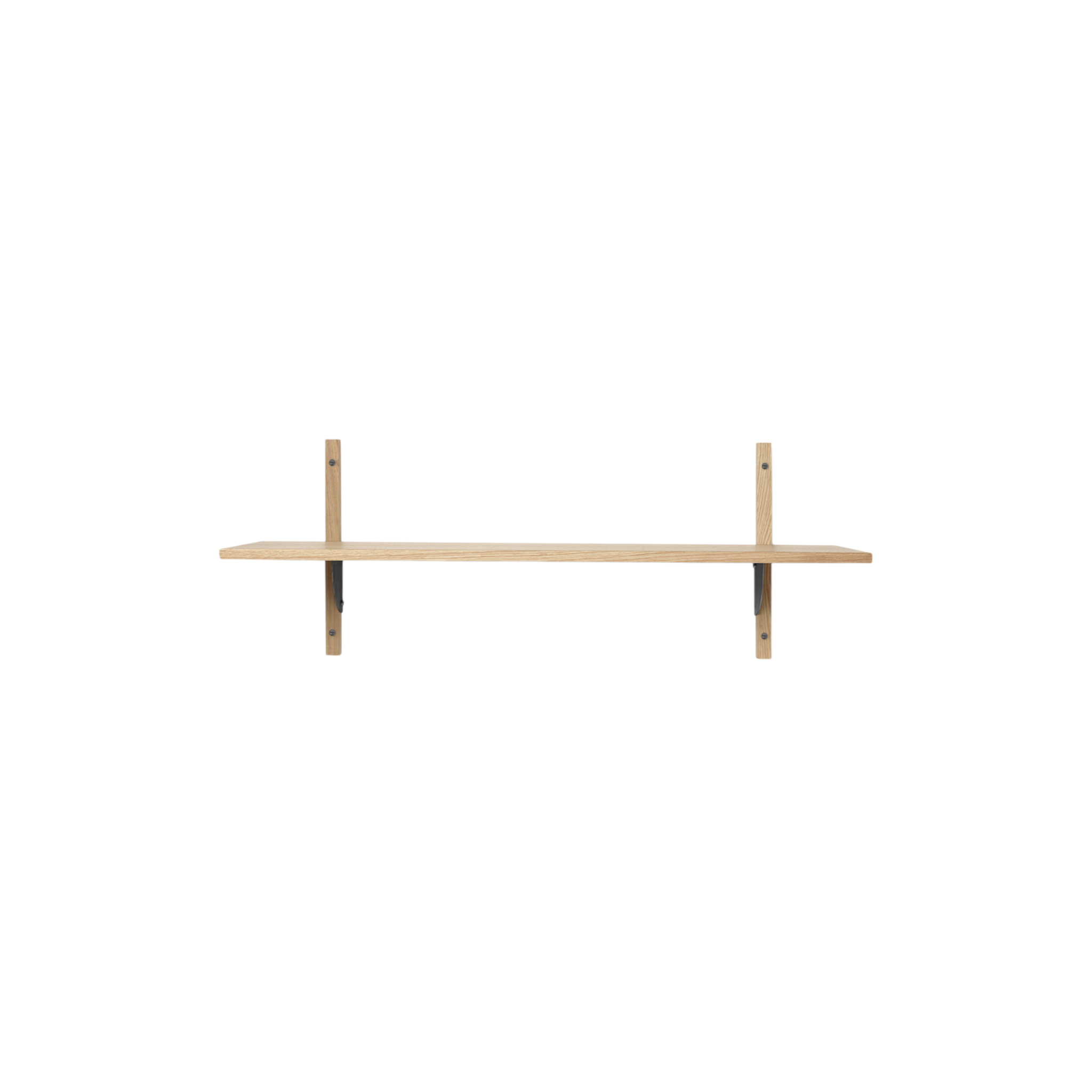 sector shelf single - oak