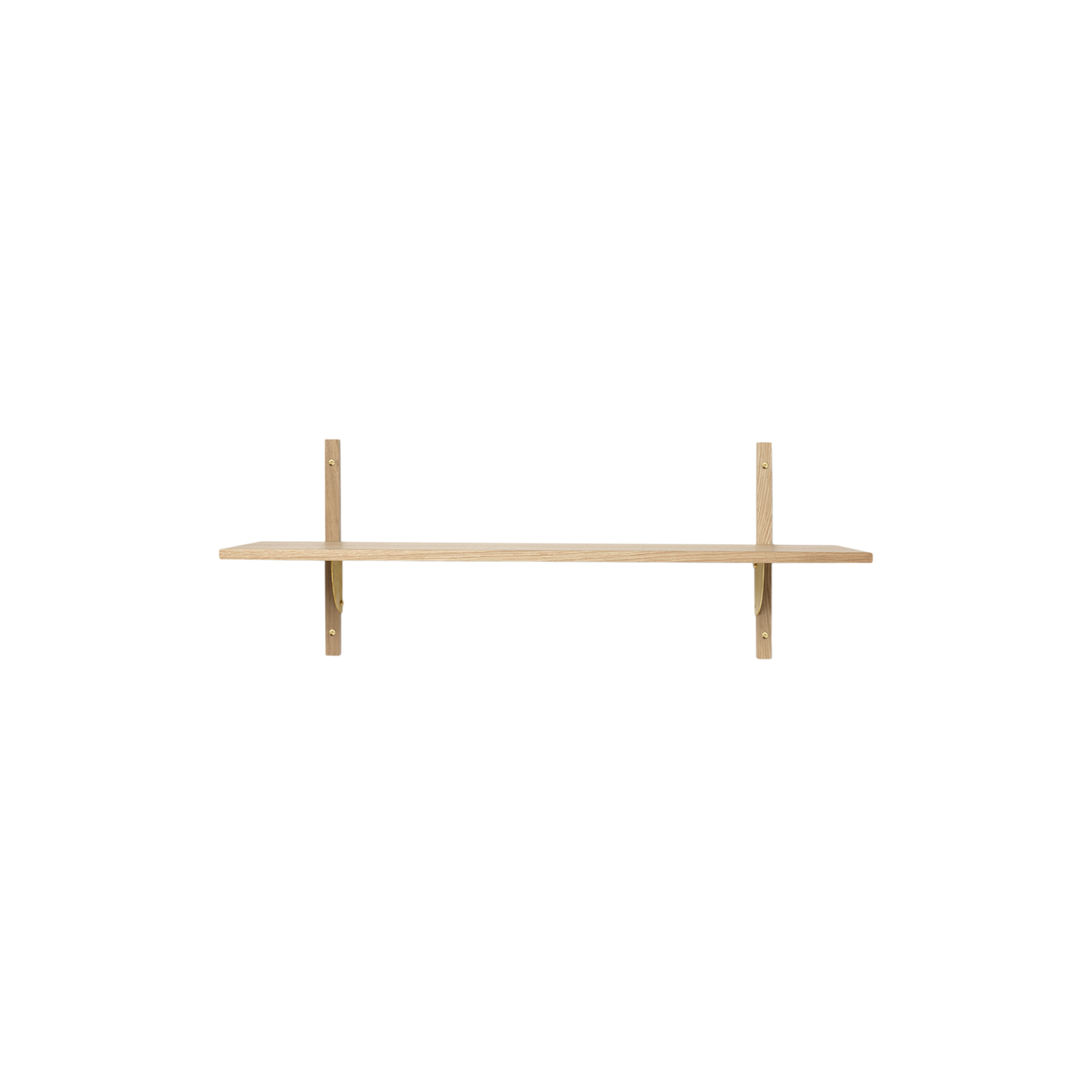 sector shelf single - oak