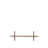 sector shelf single - smoked oak