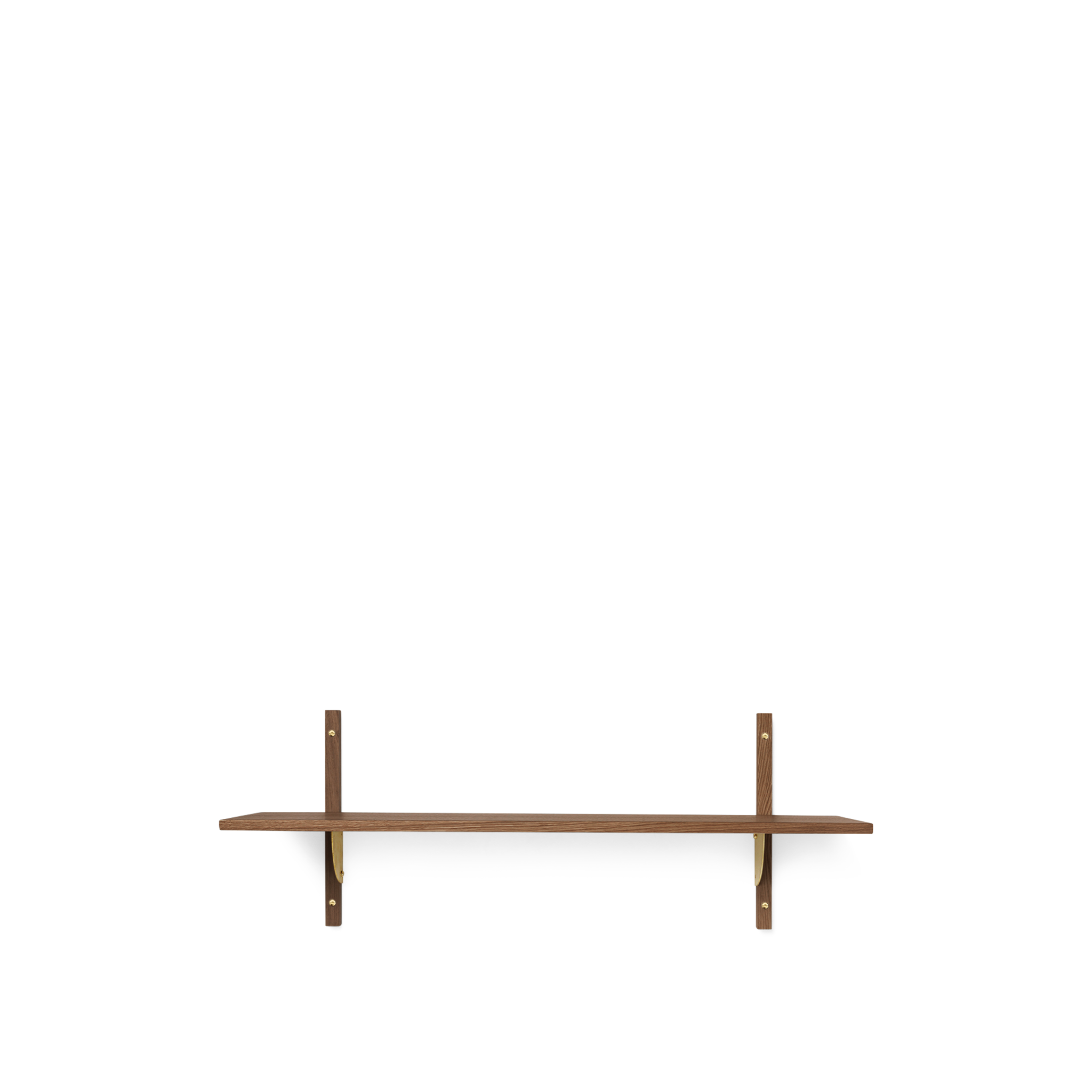 sector shelf single - smoked oak