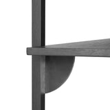 sector - shelf tripple black ash