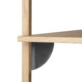 sector - shelf tripple oak
