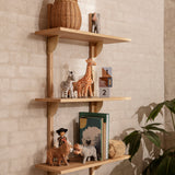 sector - shelf tripple oak