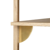 sector - shelf tripple oak