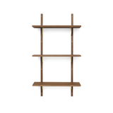 sector shelf tripple - smoked oak