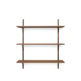 sector shelf tripple - smoked oak