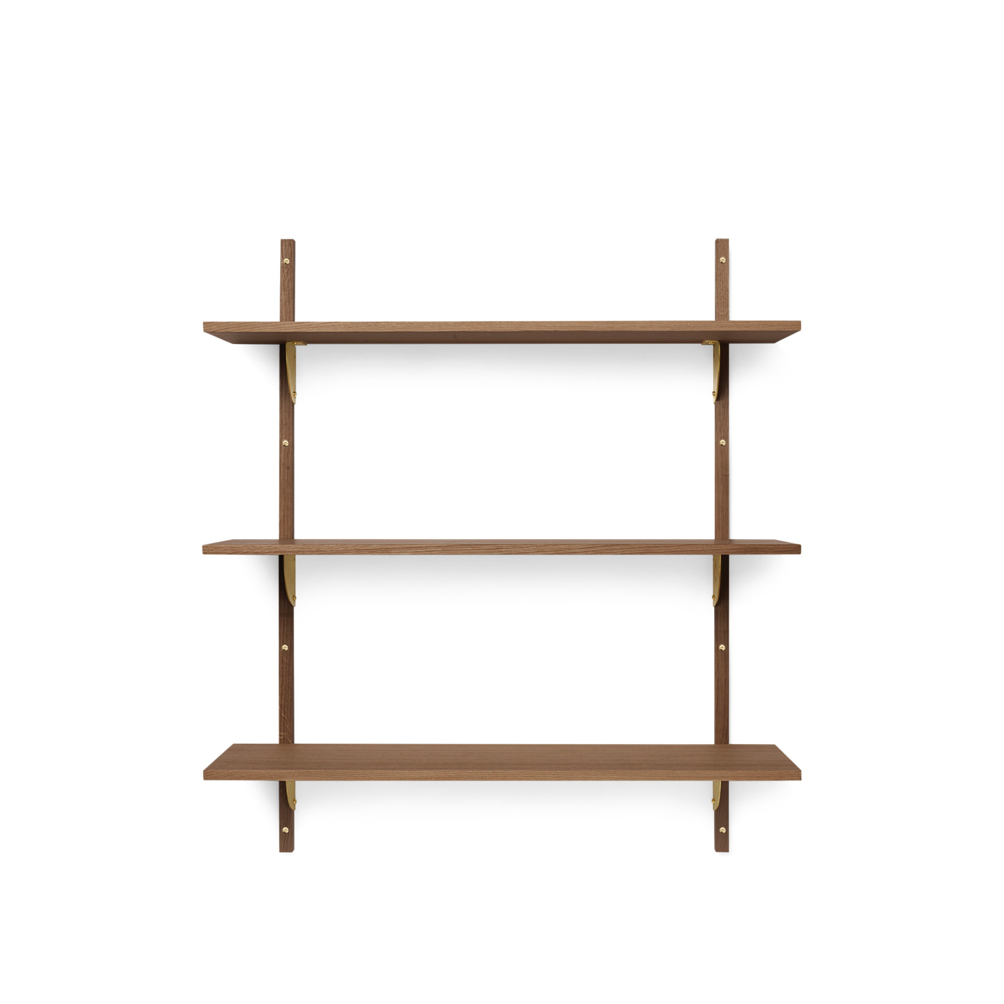 sector shelf tripple - smoked oak