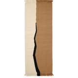 soil kelim runner - dark sand / off white