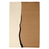 soil kelim rug - dark sand / off white