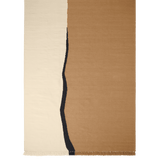 soil kelim rug - dark sand / off white
