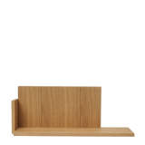 stagger shelf low - oiled oak
