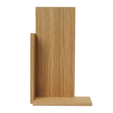 stagger shelf tall - oiled oak