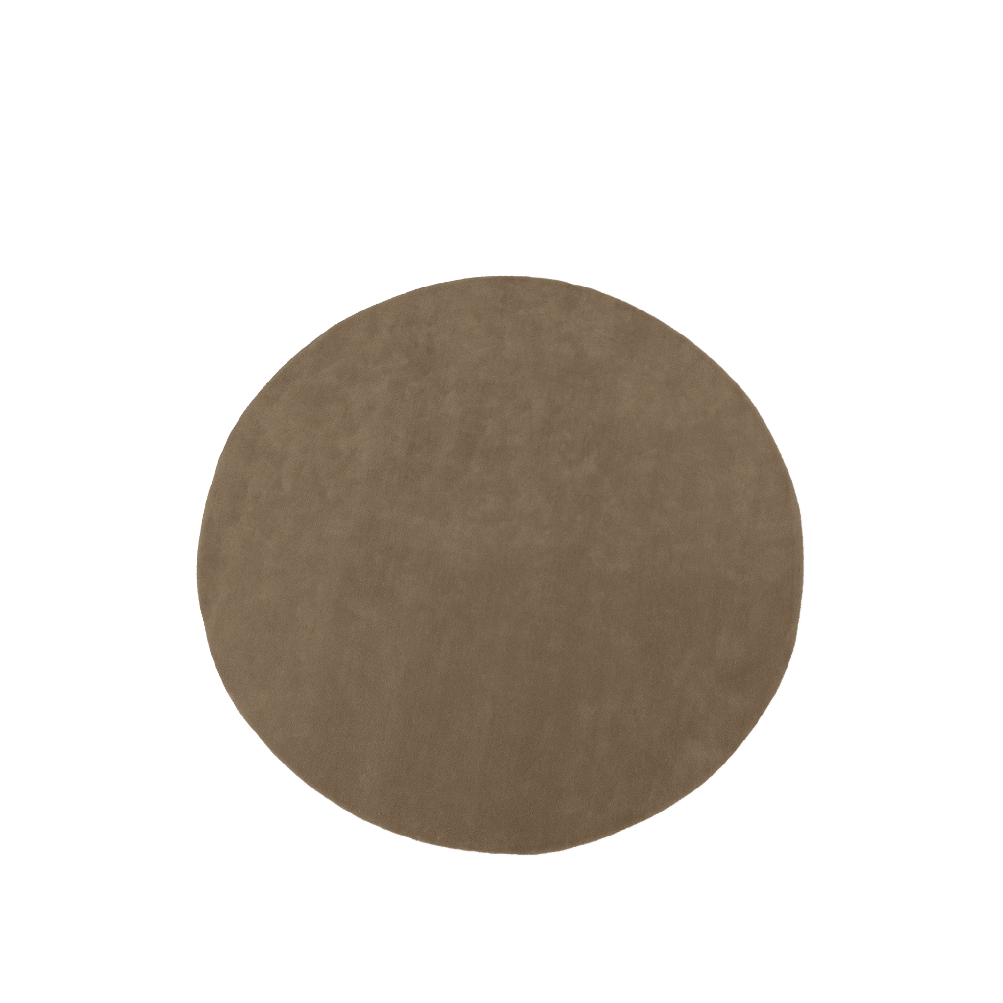 stille tufted - rug round ash brown