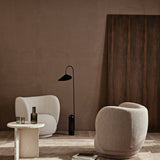 stille tufted - rug round ash brown
