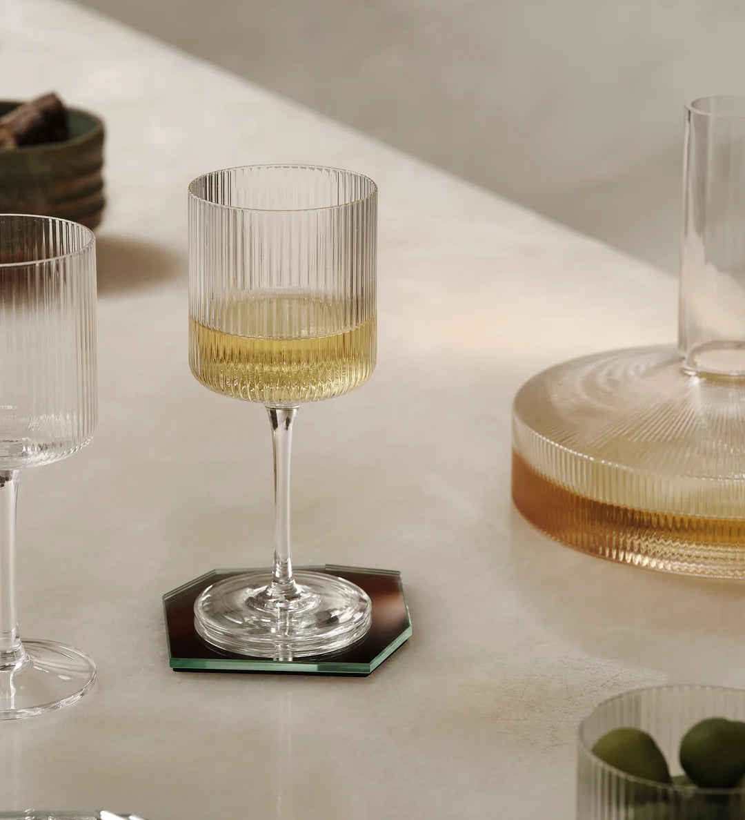 ripple - white wine glasses set of 3
