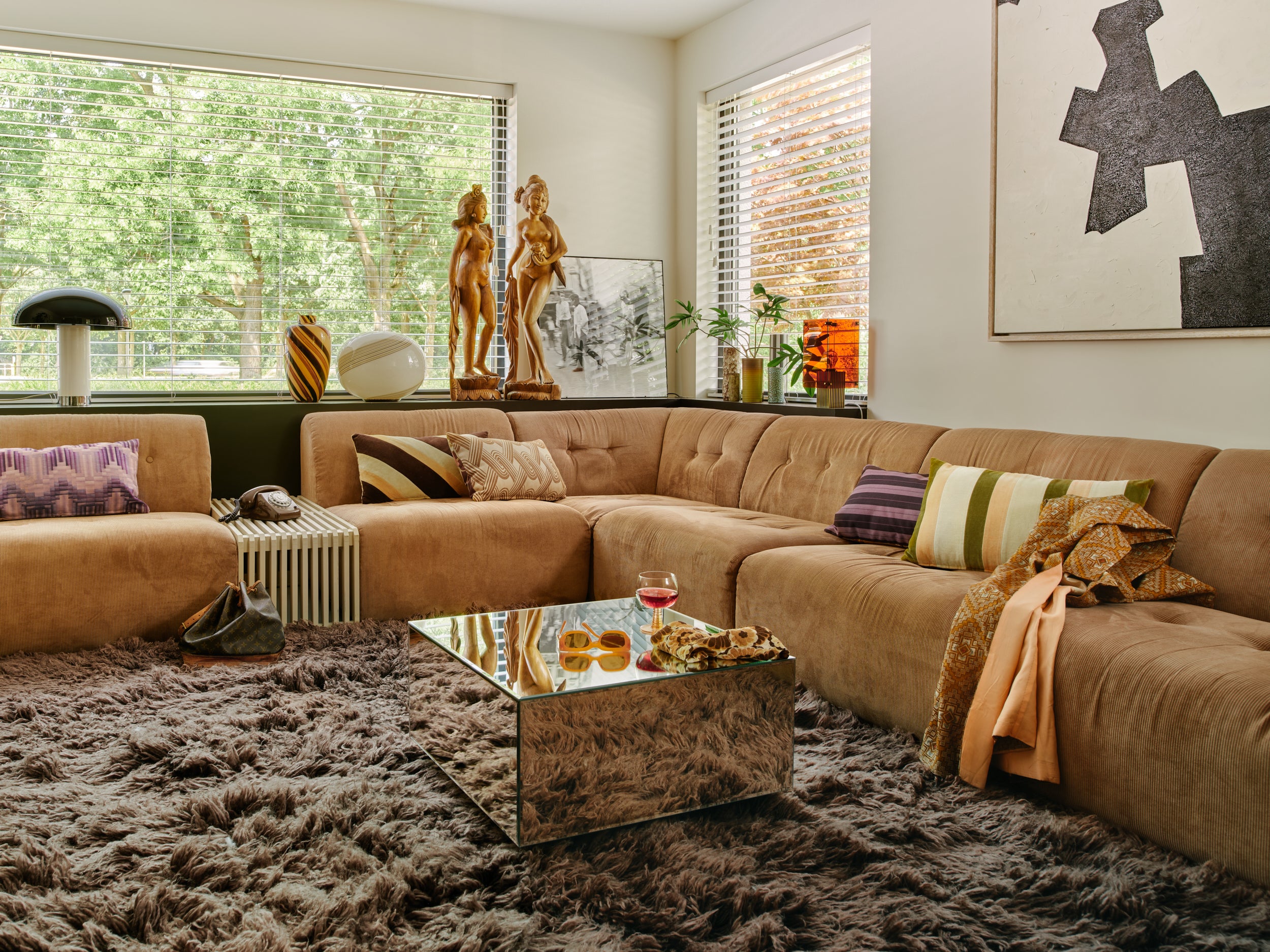 mirror block - coffee table