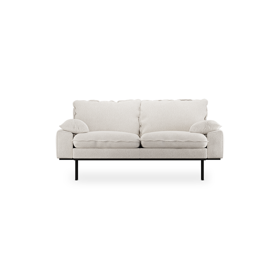 retro sofa 2 seats - bouclé