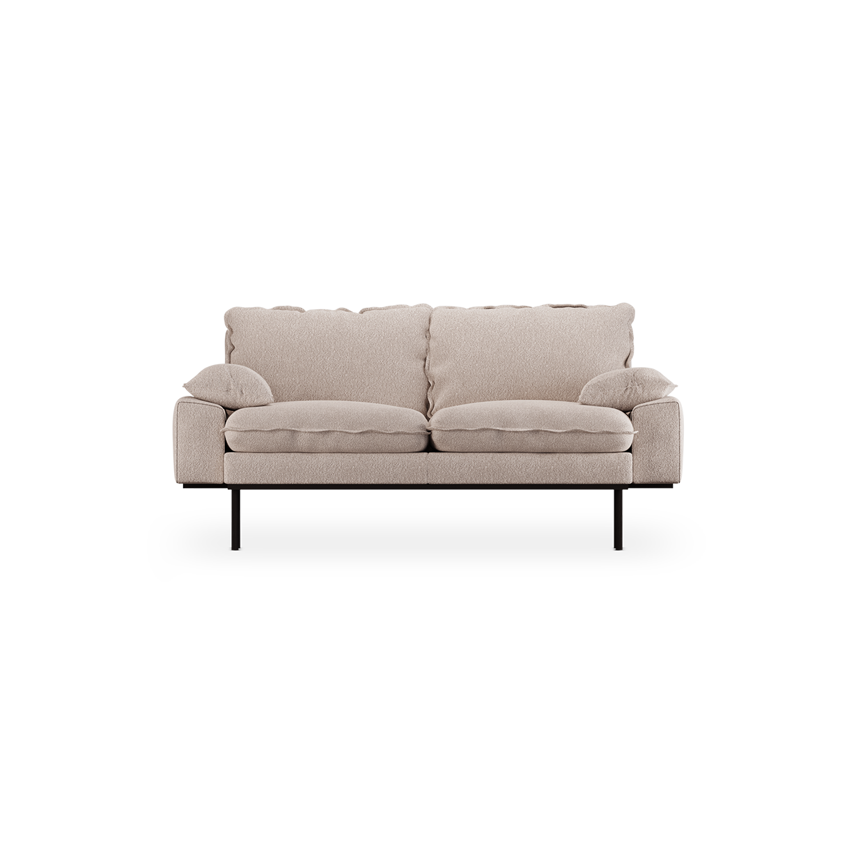 retro sofa 2 seats - bouclé
