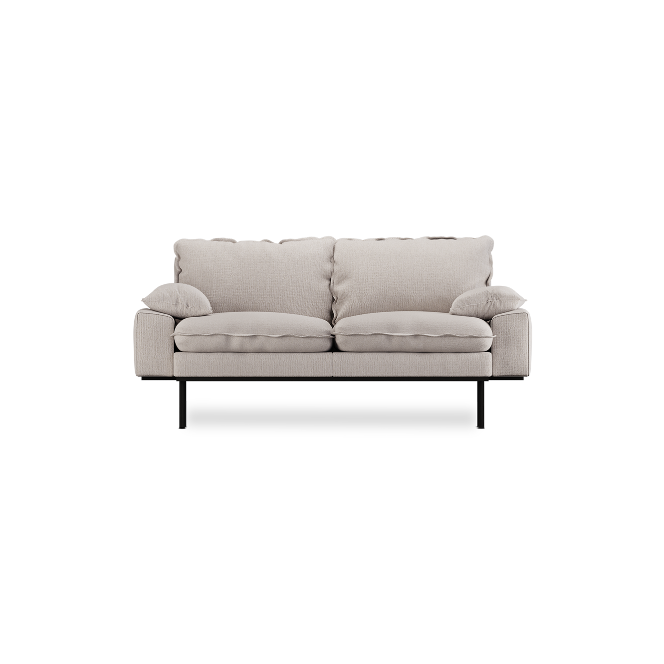 retro sofa 2 seats cosy - beige 