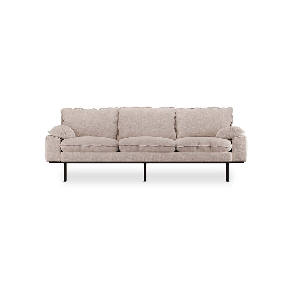 retro sofa 3 seats - bouclé  