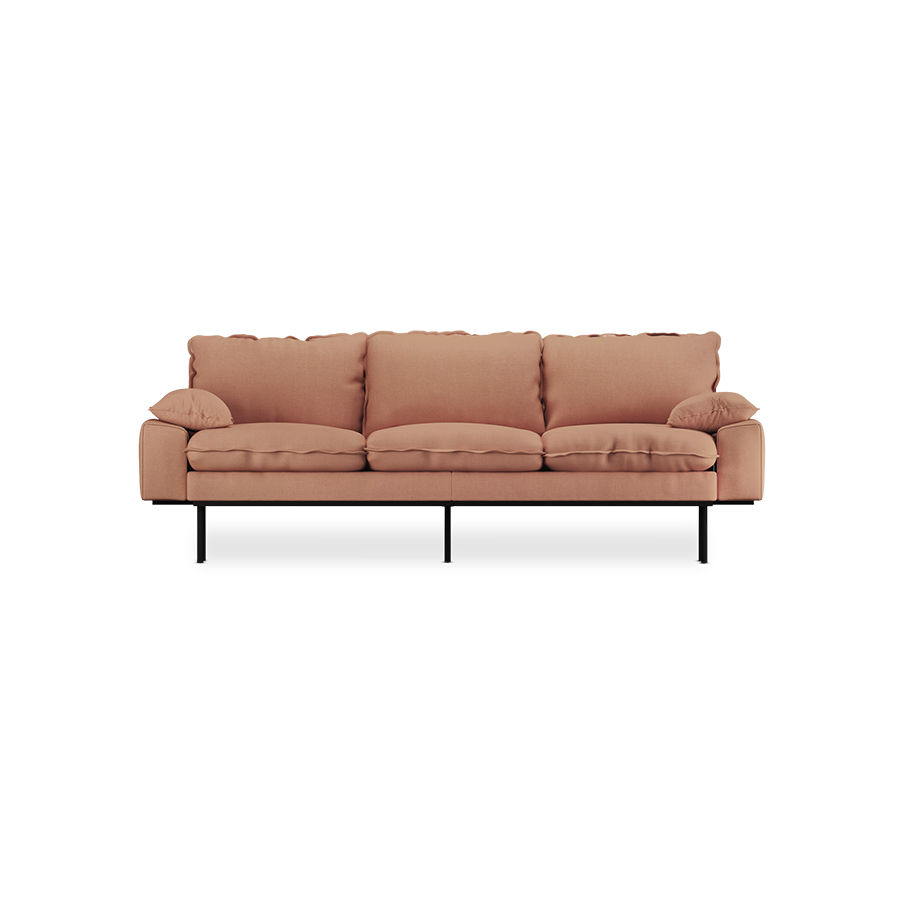 retro sofa 3 seats - linen 