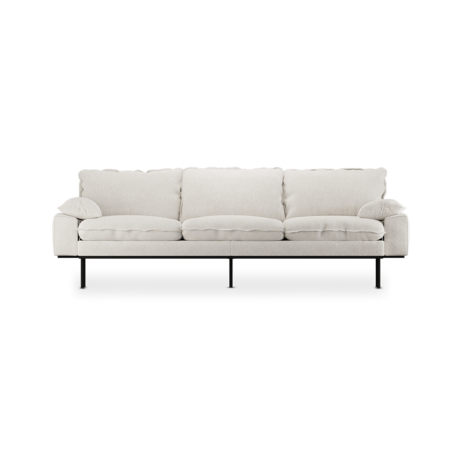 retro sofa 4 seats - bouclé