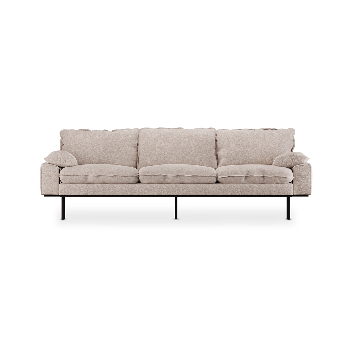 retro sofa 4 seats - bouclé