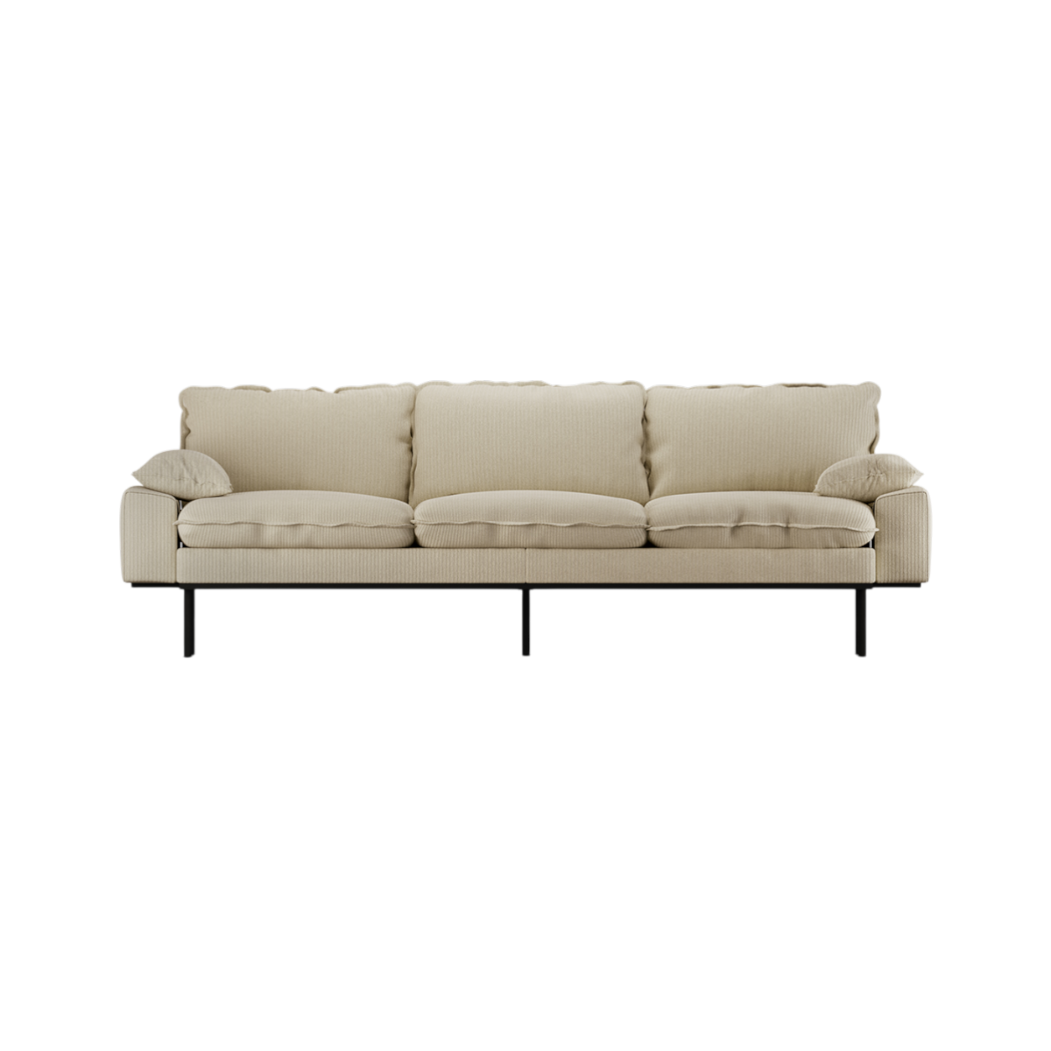 retro sofa 4 seats - corduroy rib 