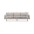 retro sofa 4 seats cosy - beige 