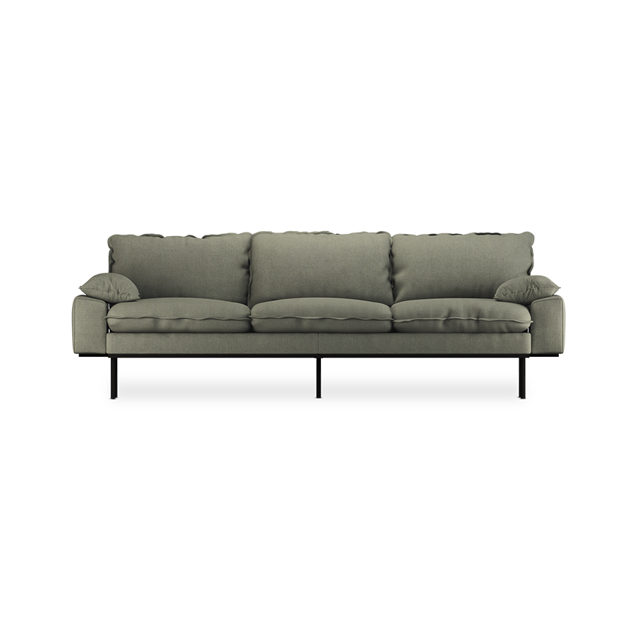 retro sofa 4 seats - linen 