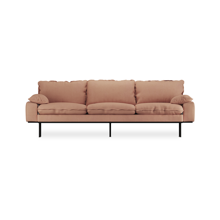 retro sofa 4 seats - linen 