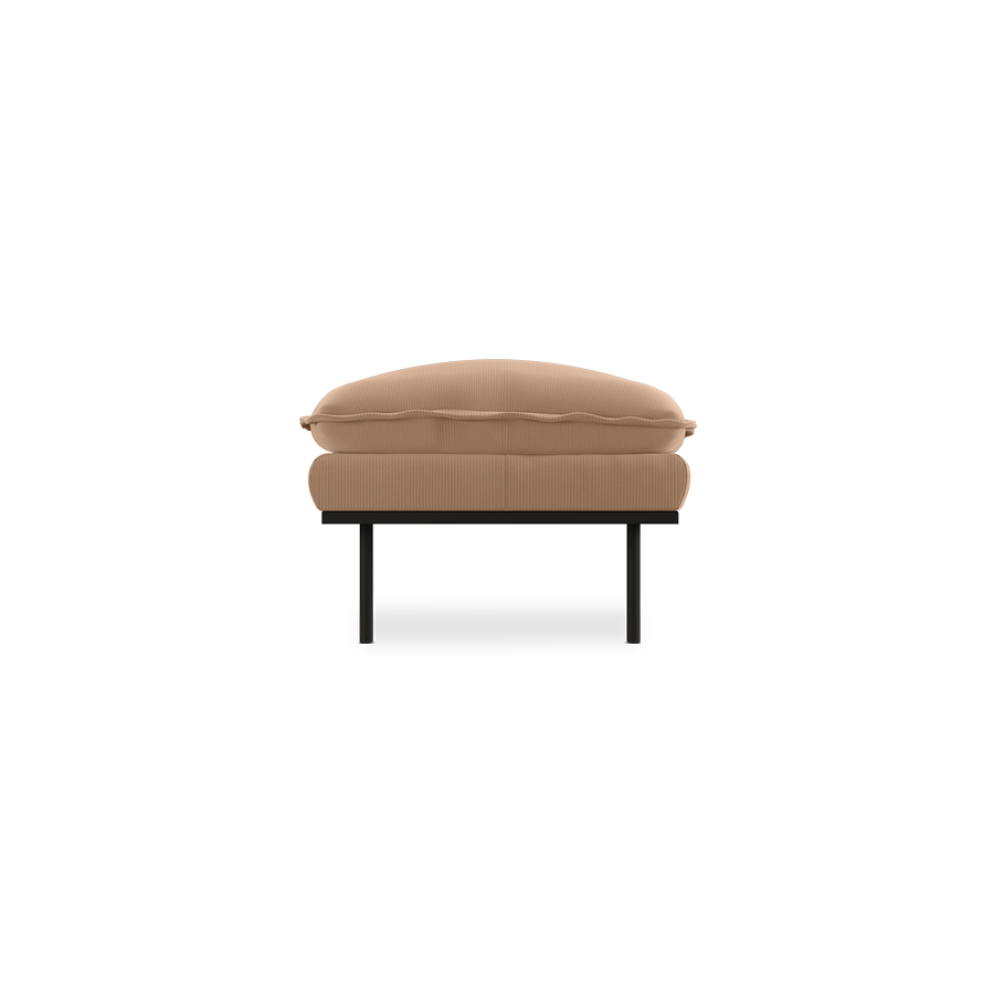 retro sofa hocker - corduroy rib 