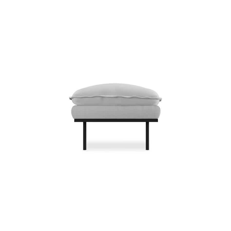 retro sofa hocker - corduroy rib 