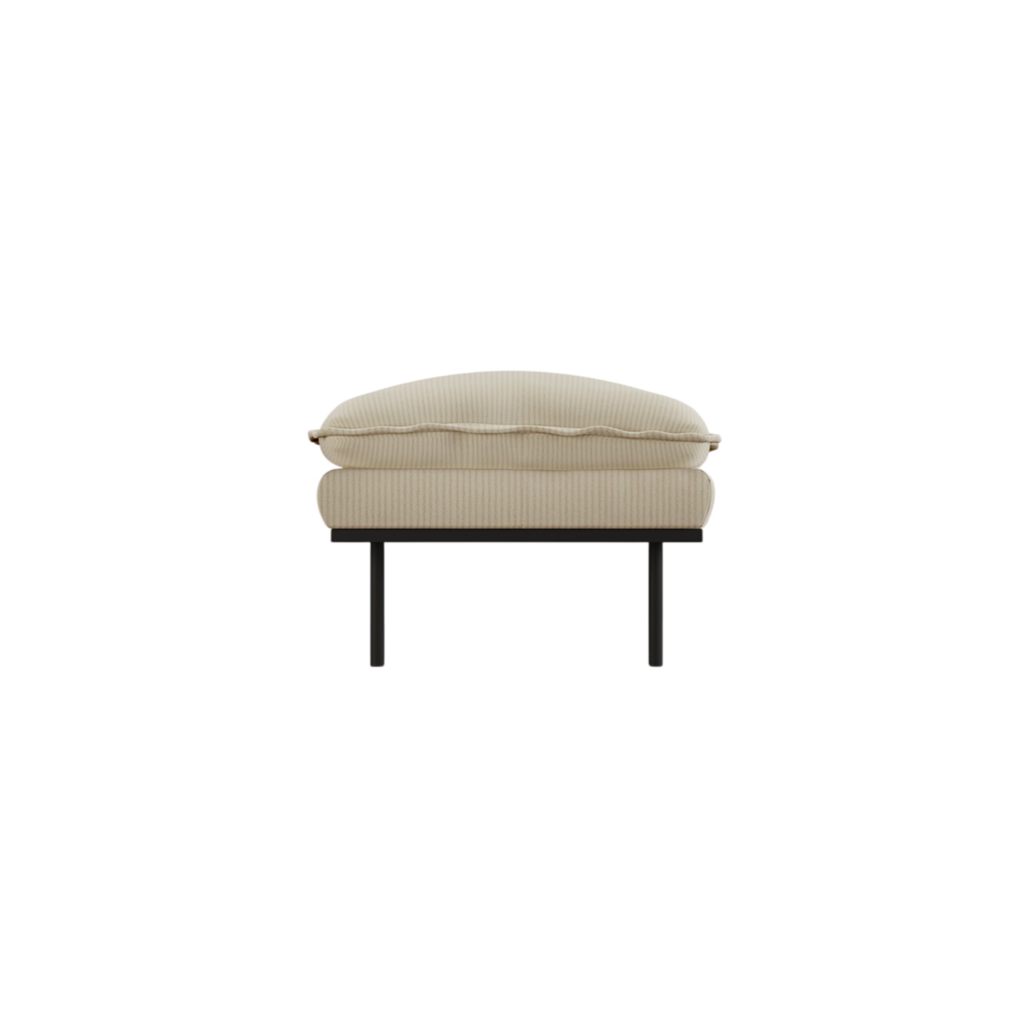 retro sofa hocker - corduroy rib 