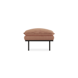 retro sofa hocker - linen 